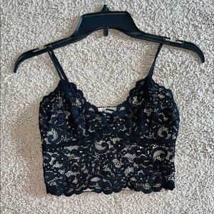Express Black Lace Floral Cami